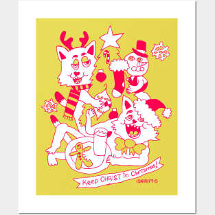 Catfriend Chrismas Lovers Posters and Art